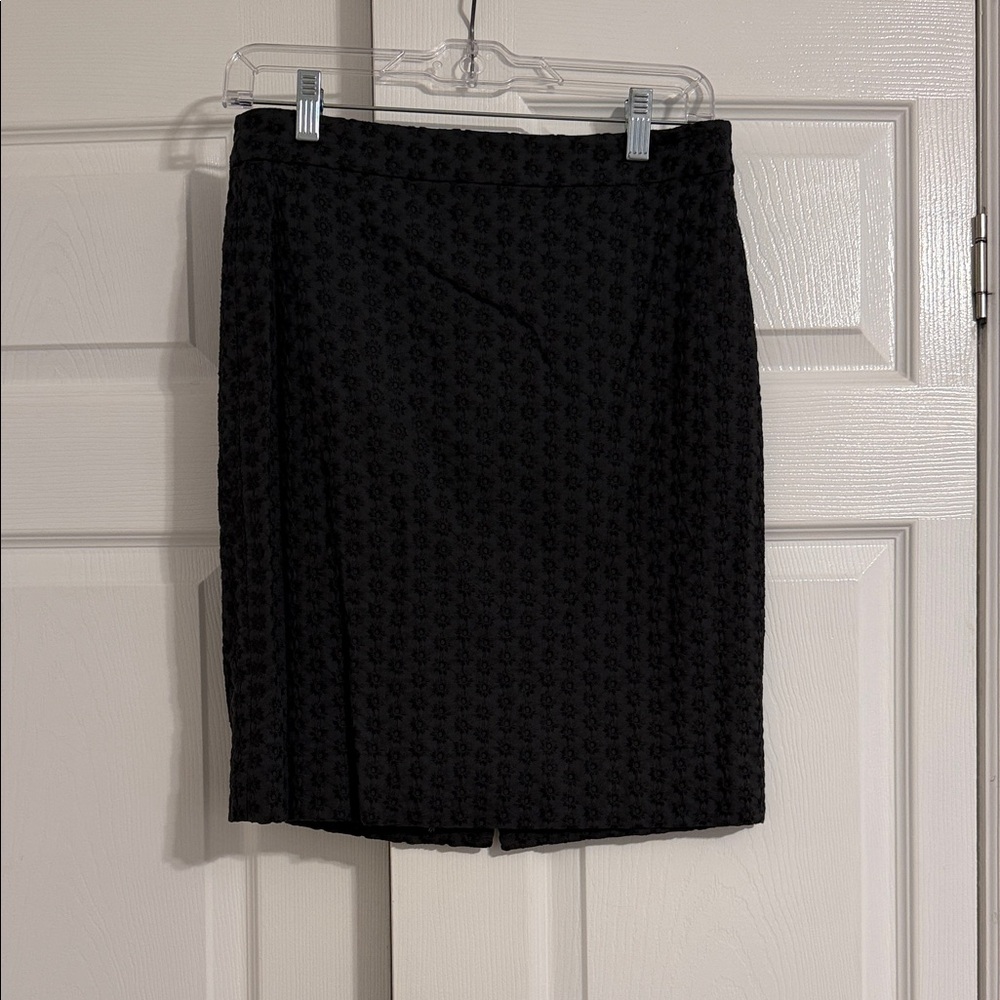 J. Crew Polka Dot Jacquard Pencil Skirt